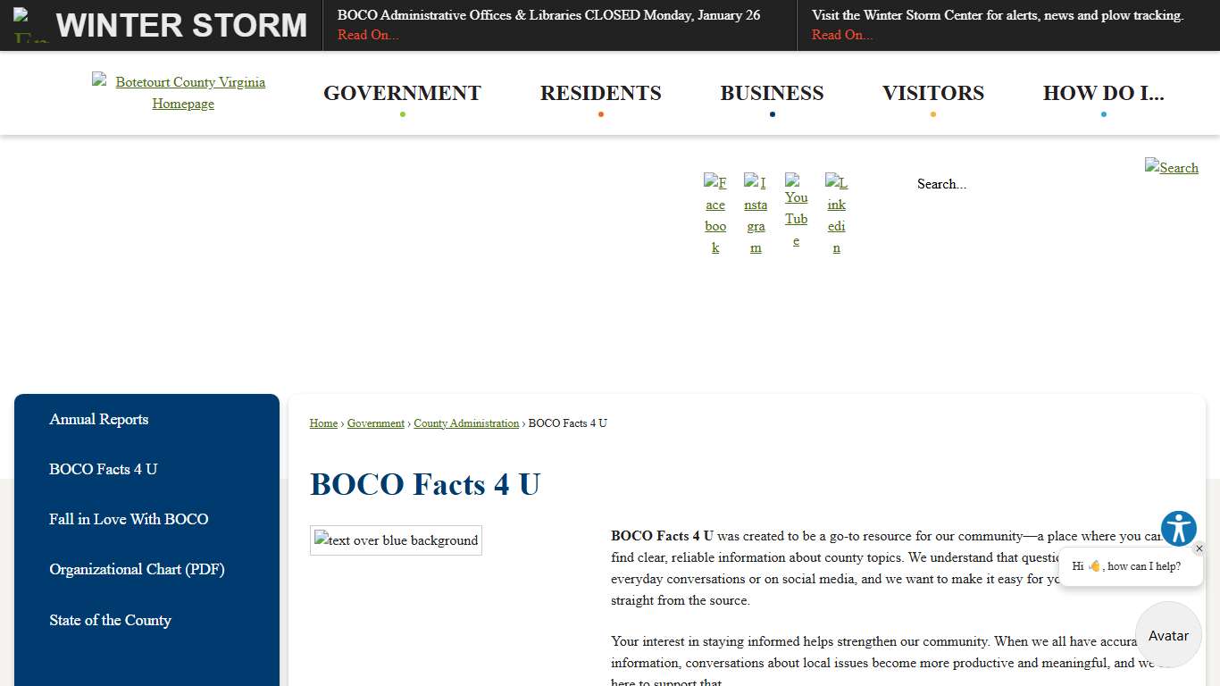 BOCO Facts 4 U Botetourt County, VA